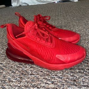 Red Nike Air 270s